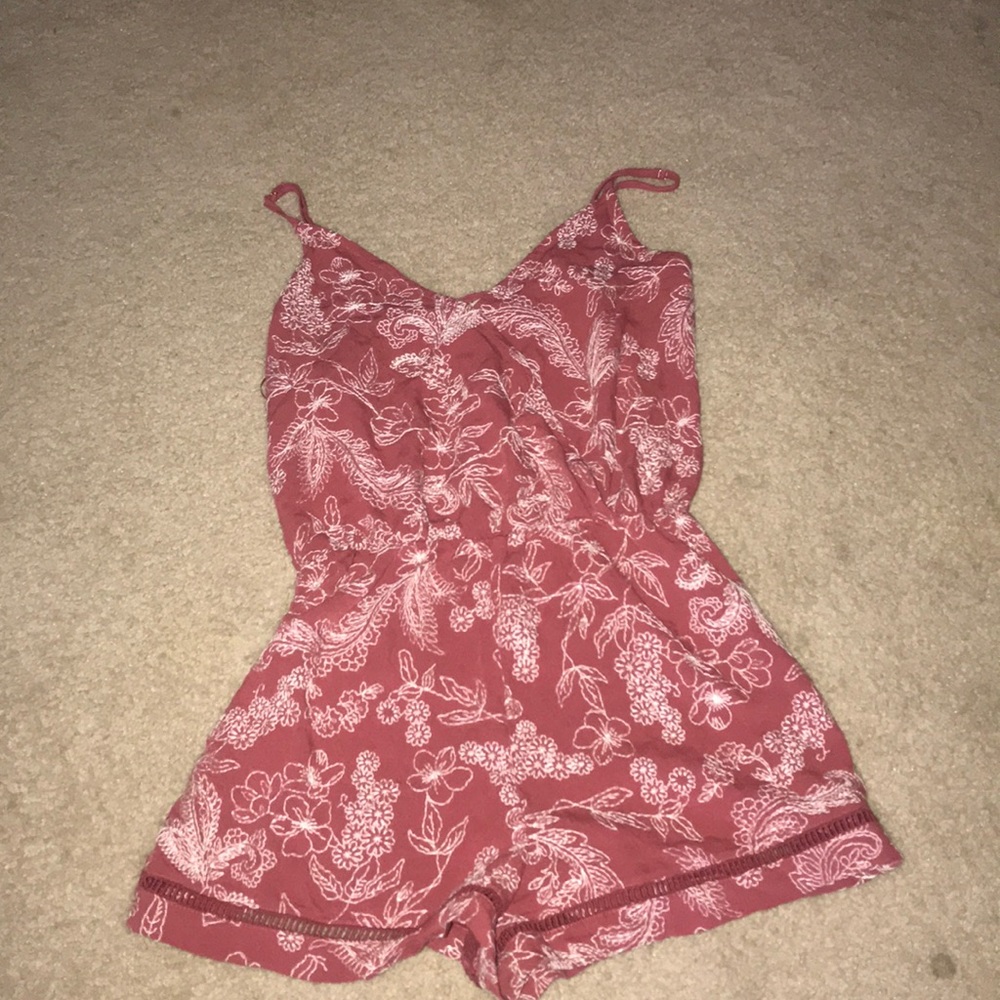 Rosy Pink Wrap romper